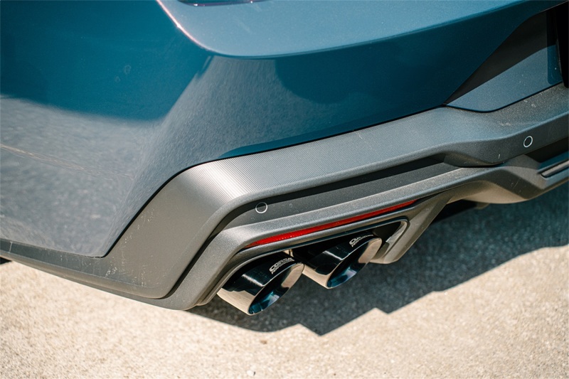 Ford Mustang Performance Exhaust - Dual Rear - CORSA Performance - Axle-Back Sport with Twin 4.5in Black PVD SlashTips - Black - `24-`27